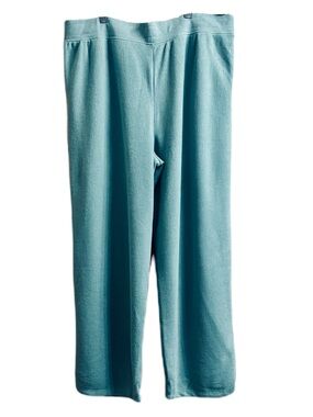 Cuddl Duds Women's Cozy Lounge Pants in Teal Size 2X